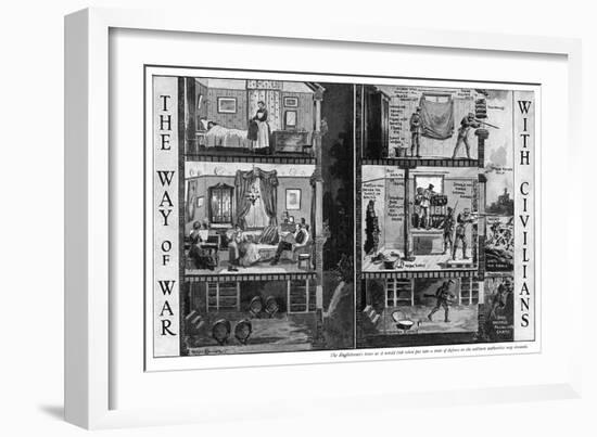 The Way of War with Civilians, WW1-Ralph Cleaver-Framed Art Print