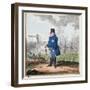 The Way to Bushey, 1820-George Cruikshank-Framed Giclee Print