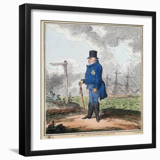 The Way to Bushey, 1820-George Cruikshank-Framed Giclee Print