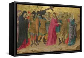 The Way to Calvary (From the Basilica of Santa Croce, Florenc), C. 1324-1325-Ugolino Di Nerio-Framed Stretched Canvas