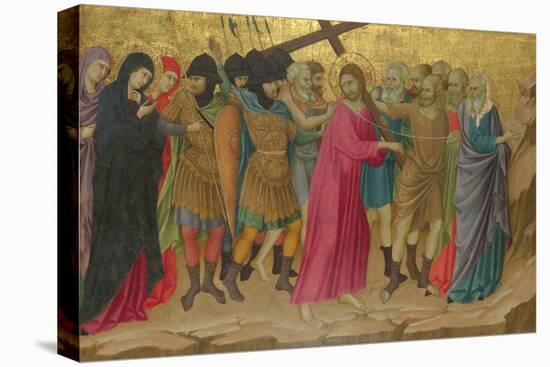 The Way to Calvary (From the Basilica of Santa Croce, Florenc), C. 1324-1325-Ugolino Di Nerio-Stretched Canvas