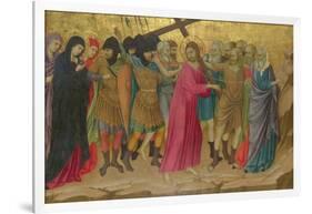 The Way to Calvary (From the Basilica of Santa Croce, Florenc), C. 1324-1325-Ugolino Di Nerio-Framed Giclee Print