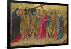 The Way to Calvary (From the Basilica of Santa Croce, Florenc), C. 1324-1325-Ugolino Di Nerio-Framed Giclee Print