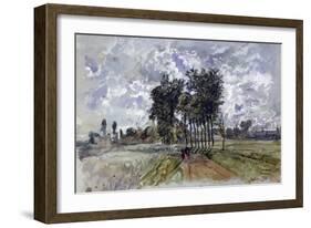 The Way to Crécy, 1857-Paul Huet-Framed Giclee Print