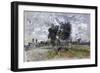 The Way to Crécy, 1857-Paul Huet-Framed Giclee Print