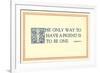 The Way to Have a Friend-null-Framed Art Print