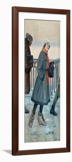 The Way to Work, 1926-Fyodor Fyodorovich Buchholz-Framed Giclee Print