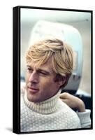 The Way We Were, Robert Redford, Directed by Sydney Pollack on the Set, 1973-null-Framed Stretched Canvas