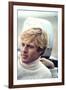 The Way We Were, Robert Redford, Directed by Sydney Pollack on the Set, 1973-null-Framed Photo