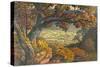 The Weald of Kent, C.1827-28 (W/C and Gouache on Paper)-Samuel Palmer-Stretched Canvas