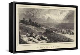 The Weald of Surrey-Myles Birket Foster-Framed Stretched Canvas