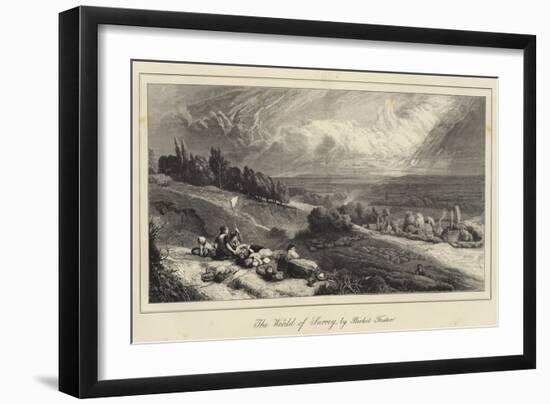The Weald of Surrey-Myles Birket Foster-Framed Giclee Print