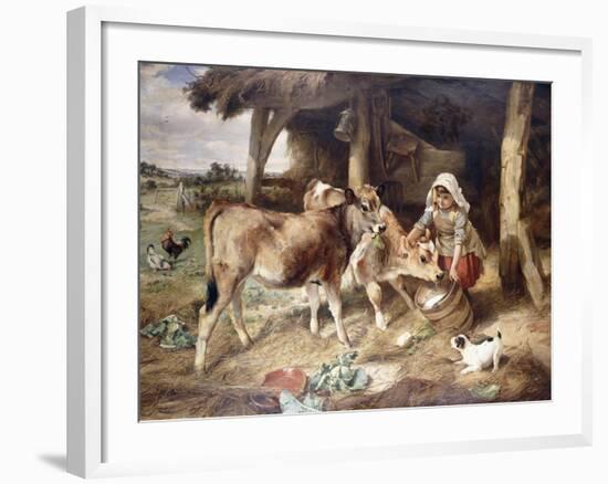 The Weanlings, 1889-Walter Hunt-Framed Giclee Print