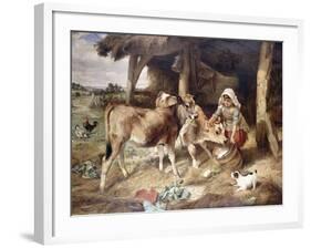 The Weanlings, 1889-Walter Hunt-Framed Giclee Print