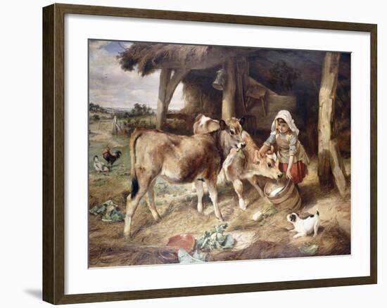 The Weanlings, 1889-Walter Hunt-Framed Giclee Print