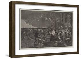 The Weather and the Parks, Night Scene on the Serpentine-Frederick John Skill-Framed Giclee Print