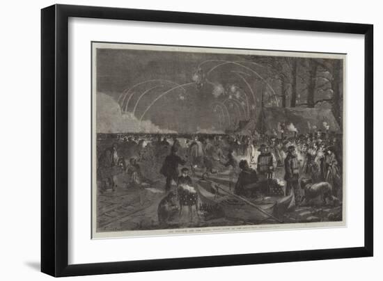 The Weather and the Parks, Night Scene on the Serpentine-Frederick John Skill-Framed Giclee Print