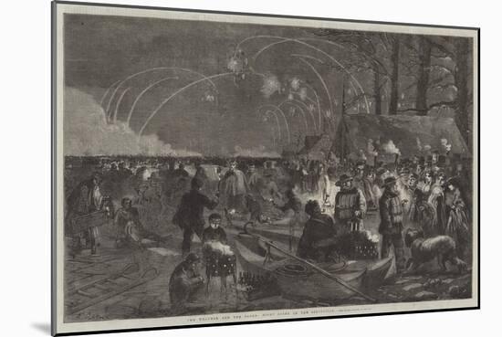 The Weather and the Parks, Night Scene on the Serpentine-Frederick John Skill-Mounted Giclee Print