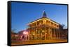 The Weatherford Hotel at Dusk in Historic Downtown Flagstaff, Arizona, USA-Chuck Haney-Framed Stretched Canvas