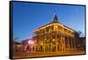 The Weatherford Hotel at Dusk in Historic Downtown Flagstaff, Arizona, USA-Chuck Haney-Framed Stretched Canvas