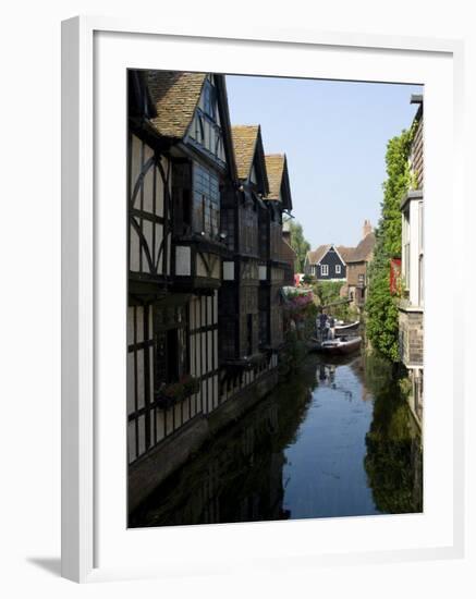 The Weaver's House on the River Stour, Canterbury, Kent, England, United Kingdom, Europe-Ethel Davies-Framed Photographic Print