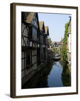 The Weaver's House on the River Stour, Canterbury, Kent, England, United Kingdom, Europe-Ethel Davies-Framed Photographic Print