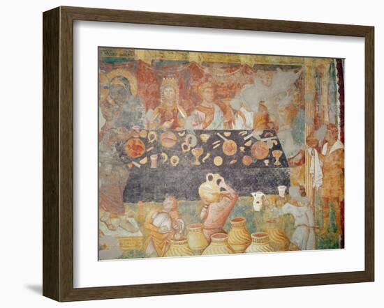 The Wedding at Cana, 1297-99-Giotto di Bondone-Framed Giclee Print