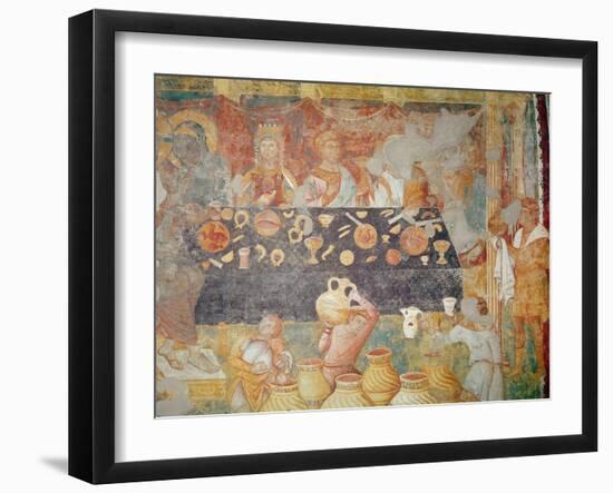 The Wedding at Cana, 1297-99-Giotto di Bondone-Framed Giclee Print