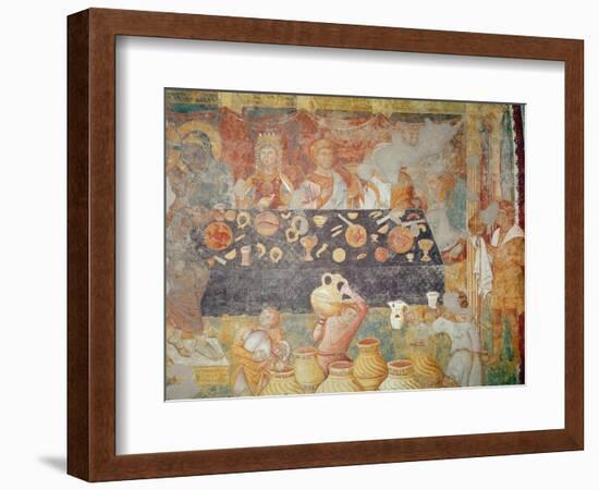 The Wedding at Cana, 1297-99-Giotto di Bondone-Framed Giclee Print