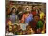 The Wedding at Cana, from the Benedictine Convent of San Giorgio Maggiore, Venice-Paolo Veronese-Mounted Giclee Print