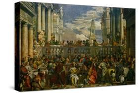 The Wedding at Cana, Photograph Before Restoration-Paolo Veronese-Stretched Canvas