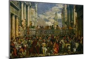 The Wedding at Cana, Photograph Before Restoration-Paolo Veronese-Mounted Giclee Print