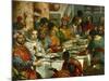 The Wedding at Cana, Photograph Before Restoration-Paolo Veronese-Mounted Giclee Print