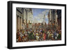 The Wedding at Cana (Post-Restoration)-Paolo Veronese-Framed Giclee Print