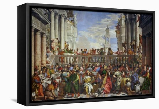 The Wedding at Cana (Post-Restoration)-Paolo Veronese-Framed Stretched Canvas