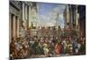 The Wedding at Cana (Post-Restoration)-Paolo Veronese-Mounted Giclee Print