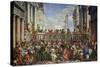 The Wedding at Cana (Post-Restoration)-Paolo Veronese-Stretched Canvas