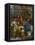 The Wedding at Cana, Servants Pouring the Water, Miraculously Changed into Wine-Paolo Veronese-Framed Stretched Canvas