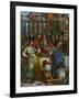 The Wedding at Cana, Servants Pouring the Water, Miraculously Changed into Wine-Paolo Veronese-Framed Giclee Print