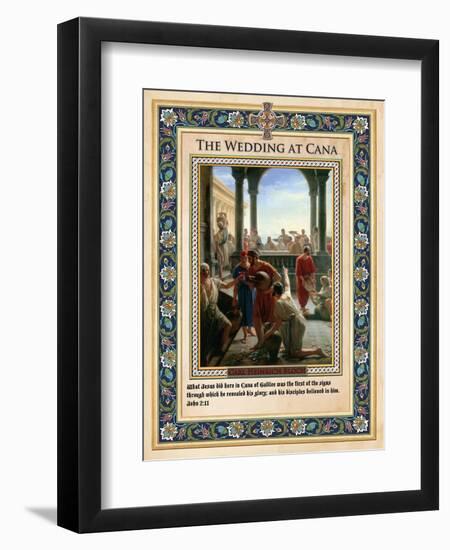 The Wedding at Cana: Turning Water into Wine-Carl Bloch-Framed Giclee Print