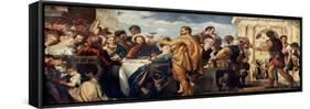 The Wedding at Cana, Where Jesus Turned Water into Wine-null-Framed Stretched Canvas