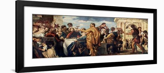 The Wedding at Cana, Where Jesus Turned Water into Wine-null-Framed Premium Giclee Print