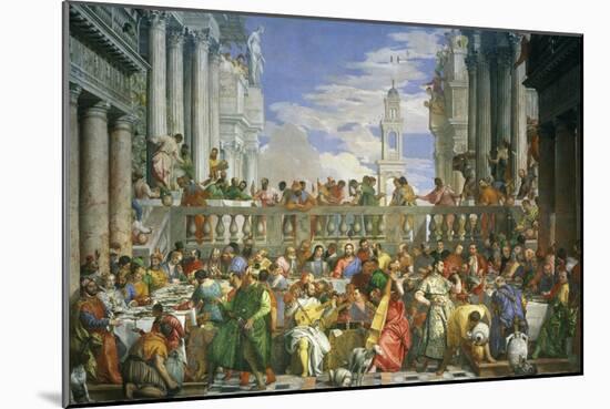 The Wedding at Cana-Paolo Veronese-Mounted Giclee Print