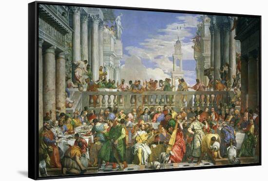 The Wedding at Cana-Paolo Veronese-Framed Stretched Canvas