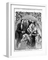 The Wedding at the White House Illustration-null-Framed Giclee Print