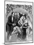 The Wedding at the White House Illustration-null-Mounted Giclee Print