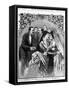 The Wedding at the White House Illustration-null-Framed Stretched Canvas