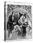 The Wedding at the White House Illustration-null-Stretched Canvas