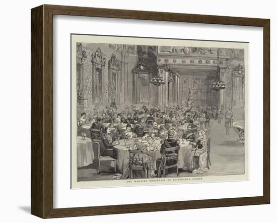 The Wedding Breakfast at Buckingham Palace-null-Framed Giclee Print