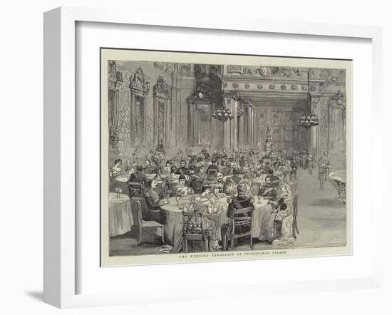 The Wedding Breakfast at Buckingham Palace-null-Framed Giclee Print